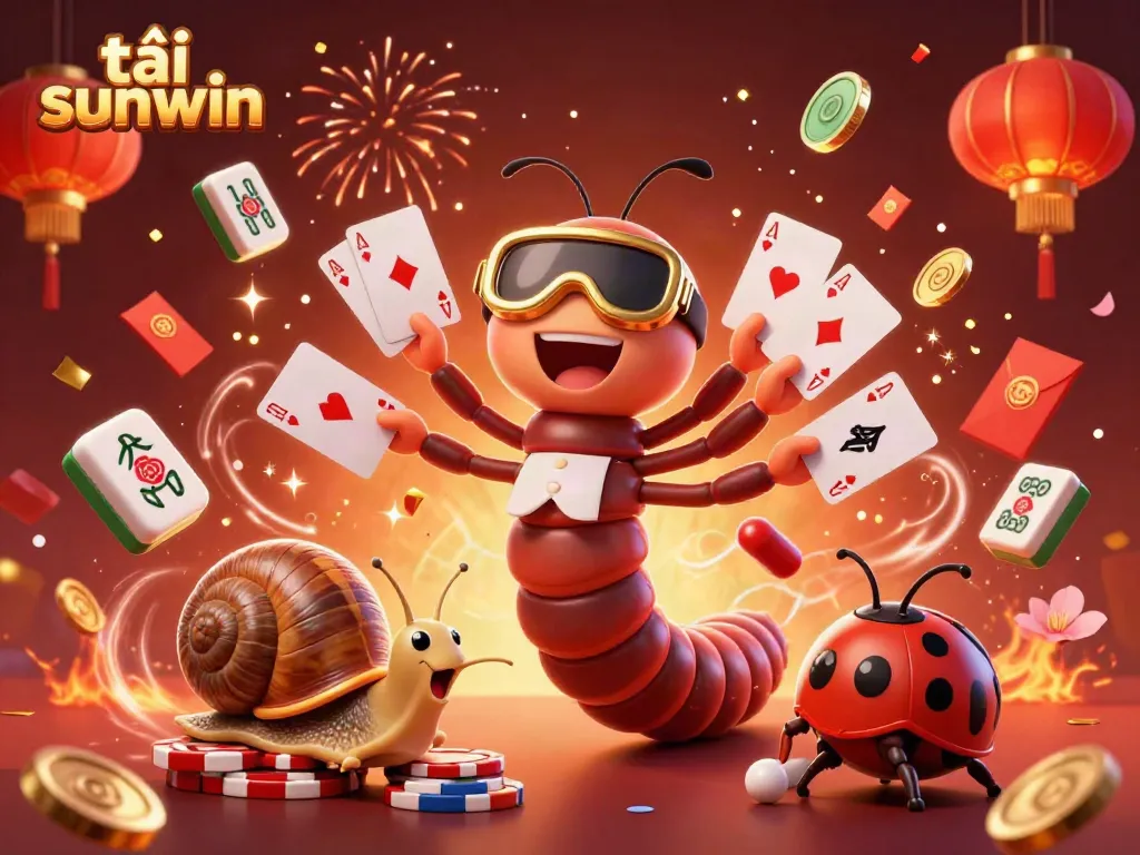 Experience the excitement as you tải sunwin with dynamic gaming elements and vibrant characters in a rich casino scene.